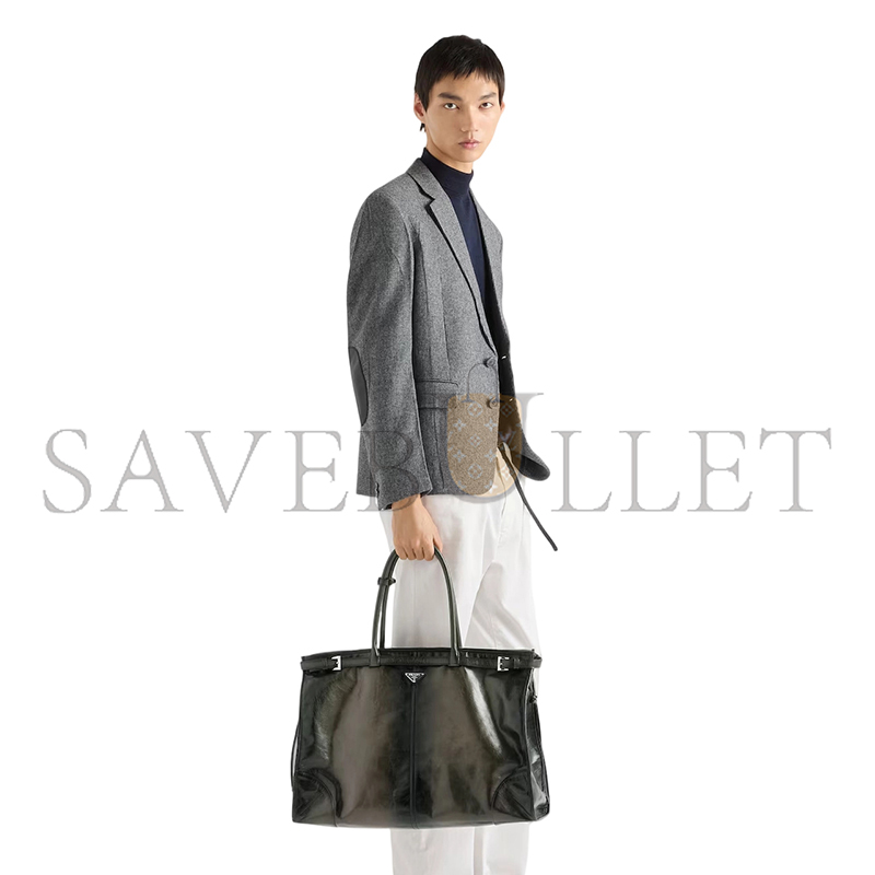 PRADA BONNIE LEATHER TOTE BAG 2VG128 (50*36*17cm)